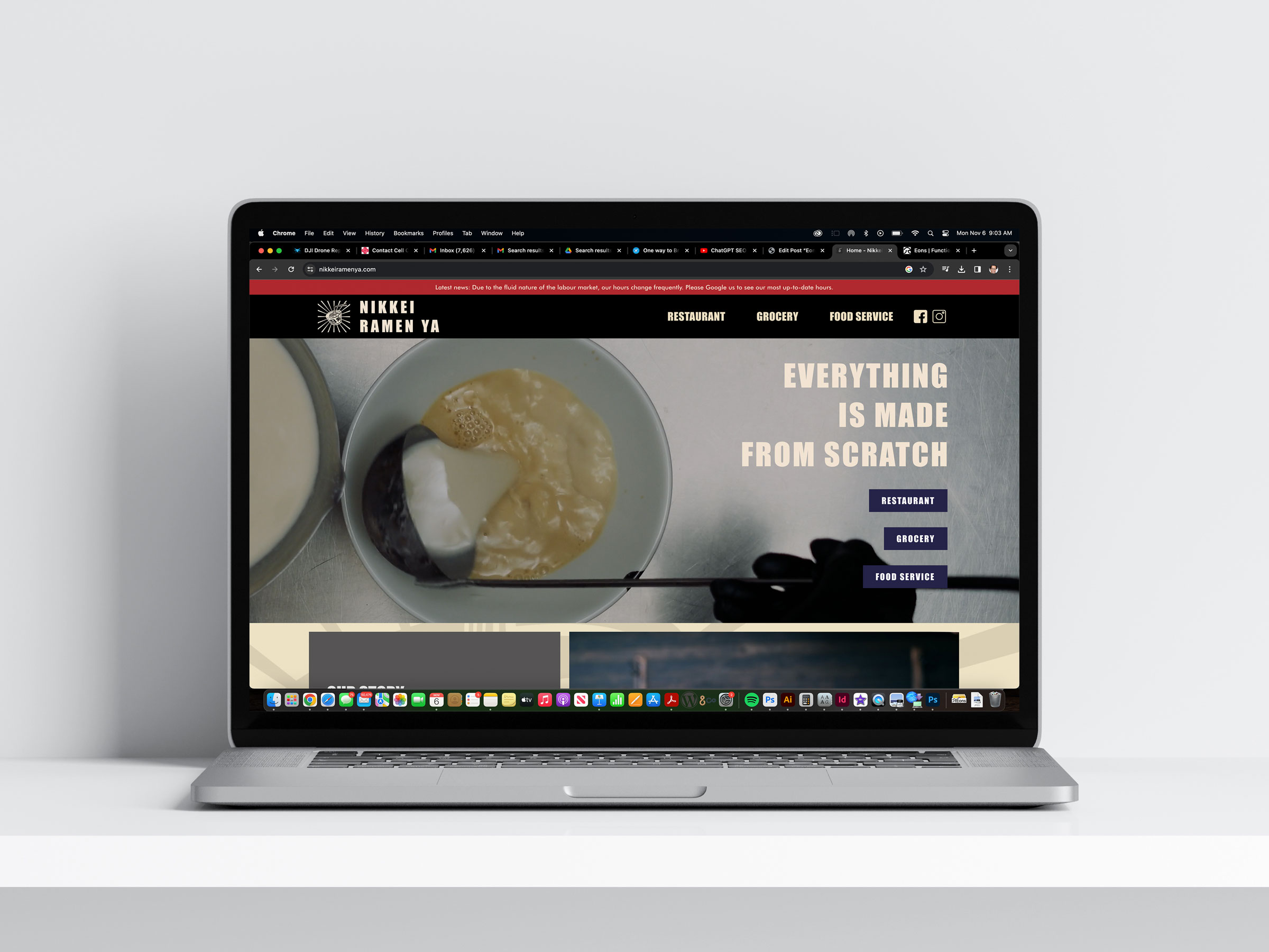 Nikkei Ramenya — brand project by Evolve Branding Vancouver