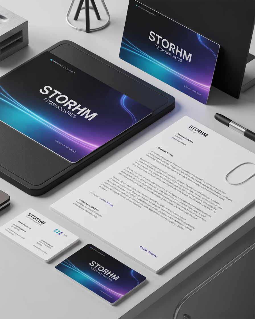 Storhm Technologies brand project by Evolve Branding